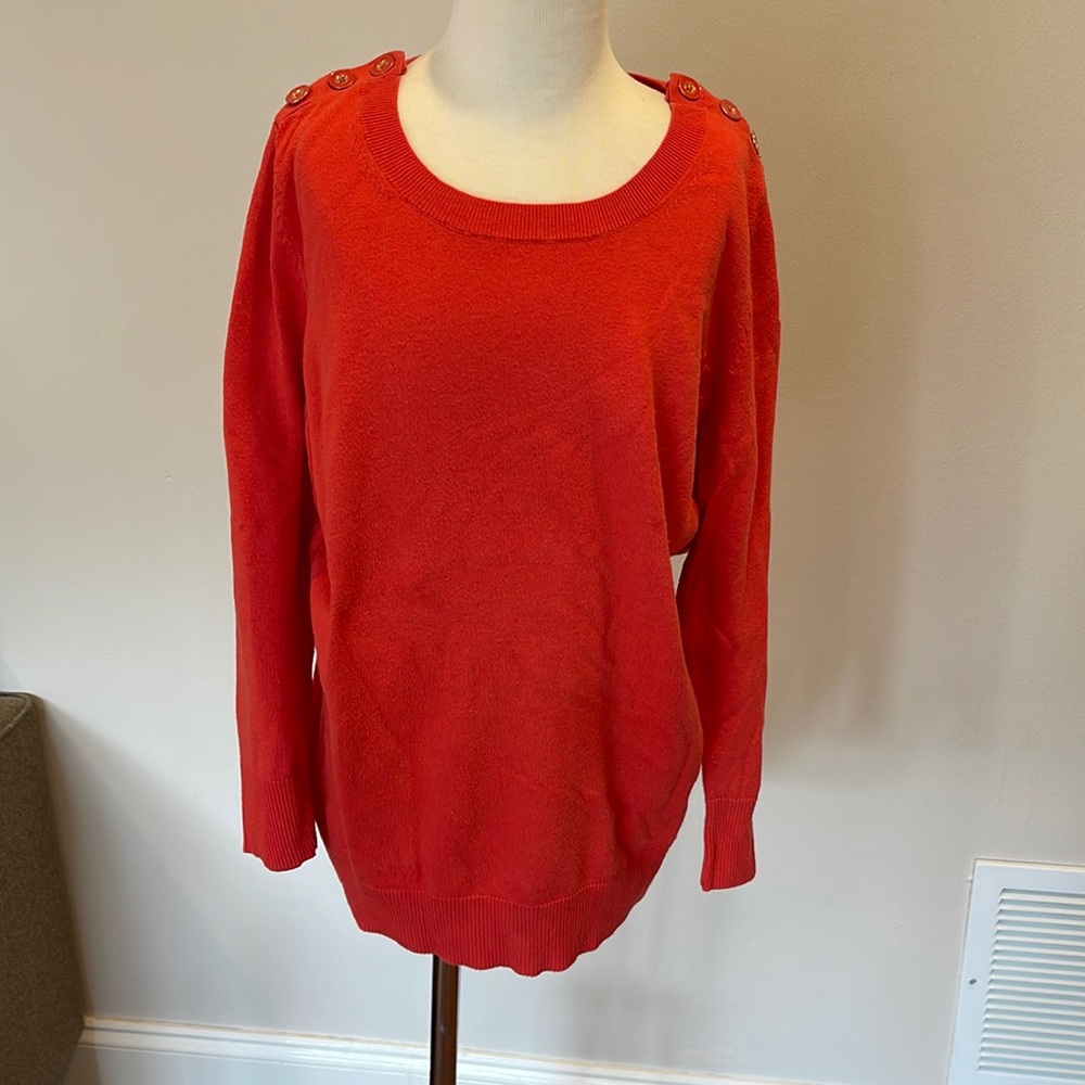 Banana Republic coral knit shirt